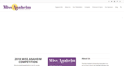 Desktop Screenshot of missanaheimpageant.org